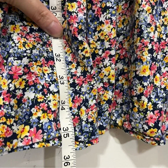 Old Navy Tiered Ditsy Floral Maxi Midi Skirt Sz M Tall Prairiecore Cottagecore - Picture 12 of 13